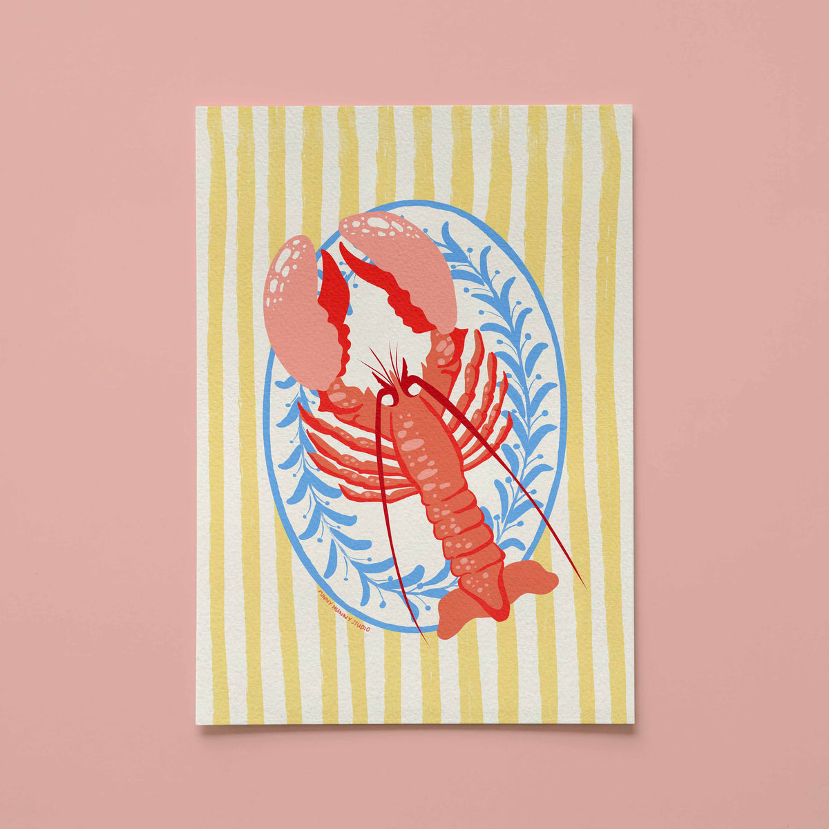 Lobster Plate Art Print 🦞✨
