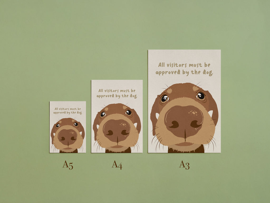 All Visitors Must Be Approved by the Dog Dachshund Art Print