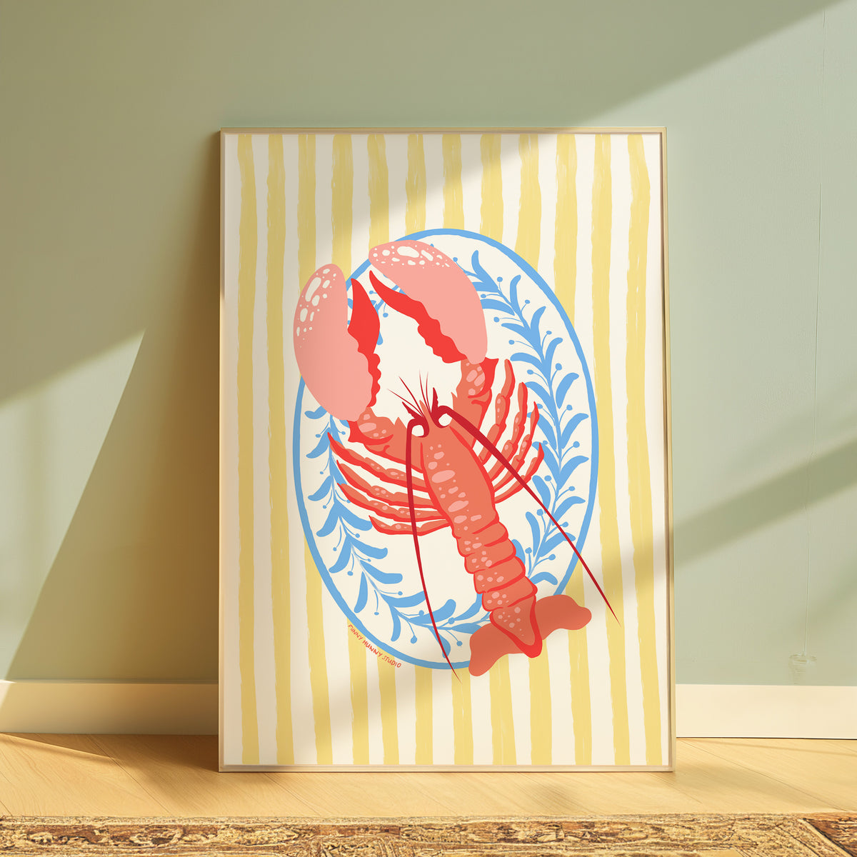 Lobster Plate Art Print 🦞✨