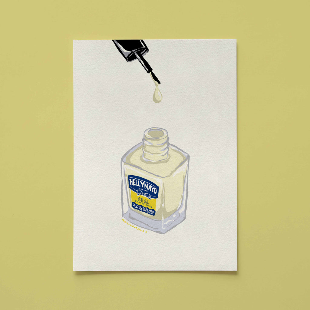 Mayonnaise Nail Polish Art Print 💅✨