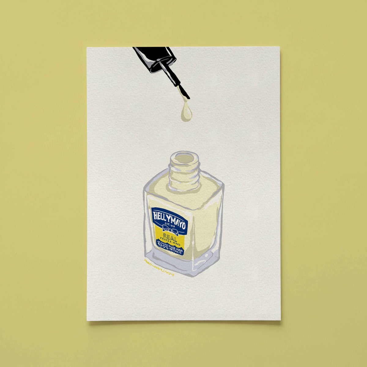 Mayonnaise Nail Polish Art Print 💅✨