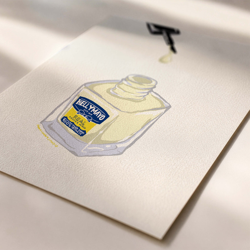 Mayonnaise Nail Polish Art Print 💅✨
