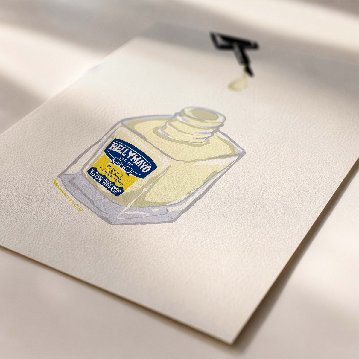 Mayonnaise Nail Polish Art Print 💅✨