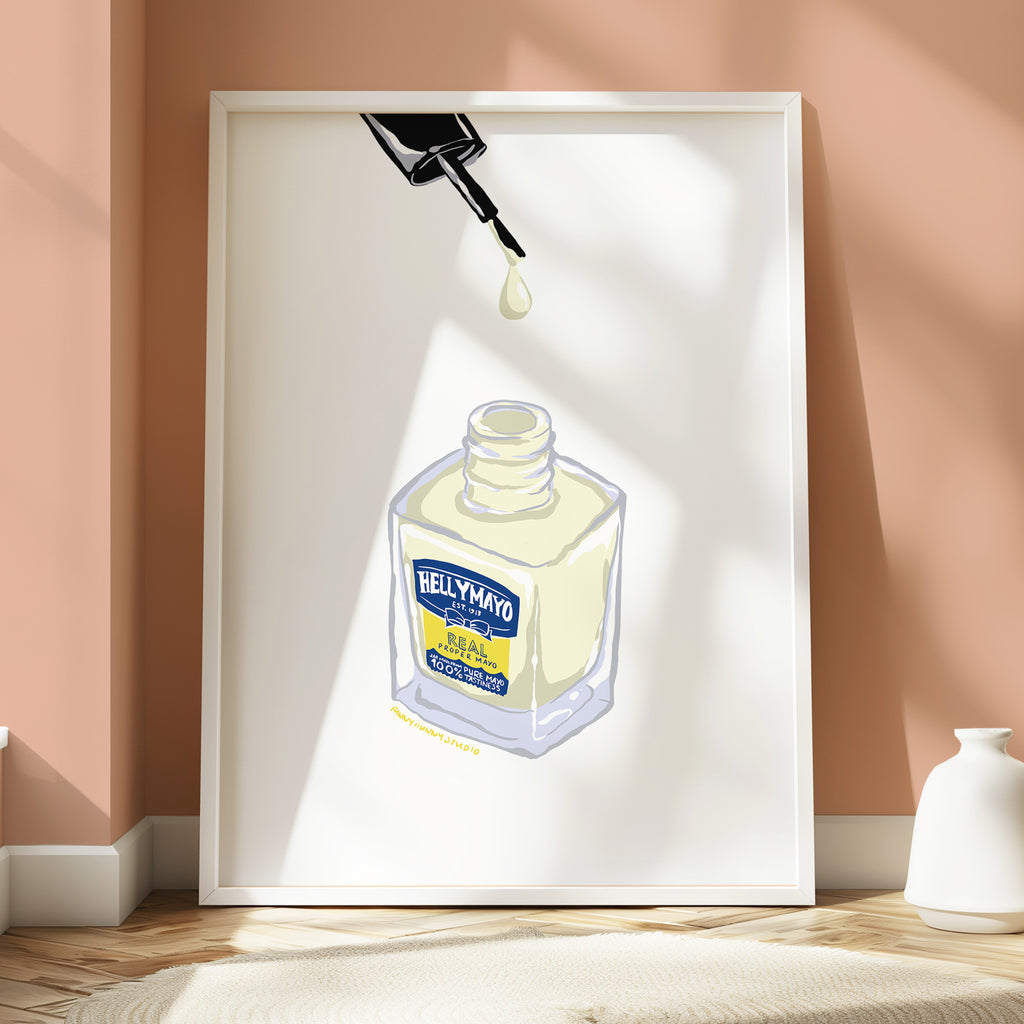 Mayonnaise Nail Polish Art Print 💅✨