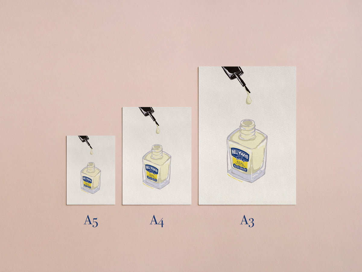 Mayonnaise Nail Polish Art Print 💅✨
