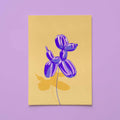 Purple Balloon Dog Art Print 🎈🐶